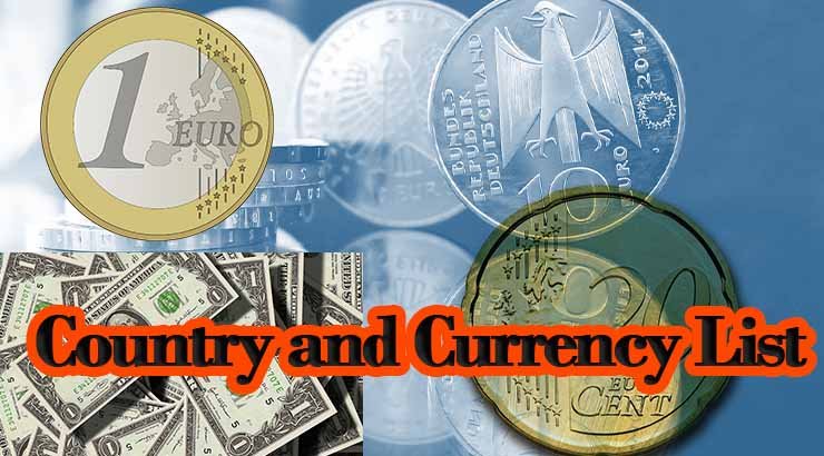 country currency list