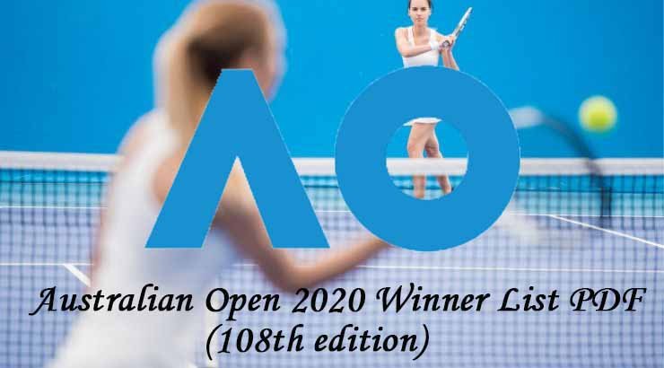 Australian Open 2020 Winner List