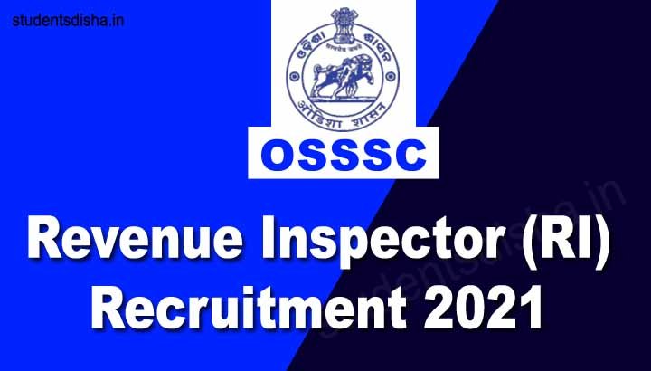 OSSSC RI Recruitment 2021