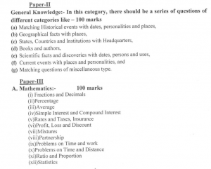 main exam syllabus