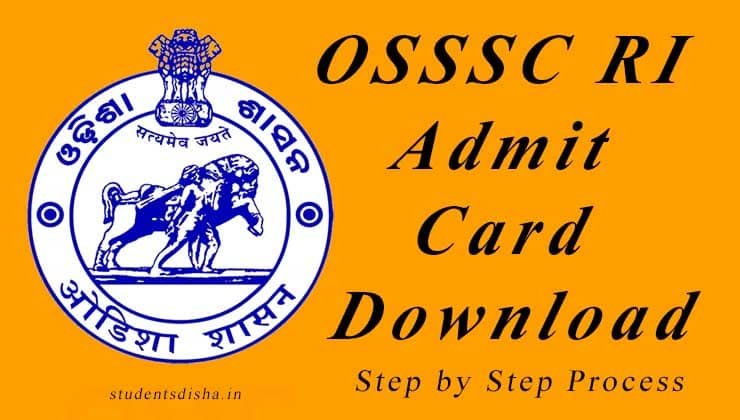 OSSSC RI Admit Card Download
