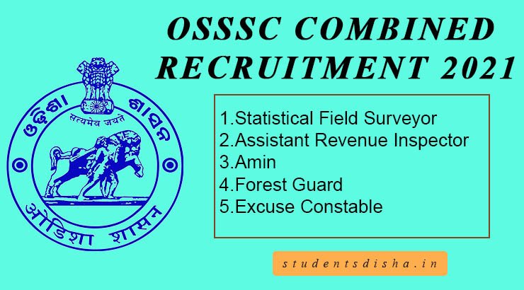 OSSSC Combined Recruitment Exam 2021
