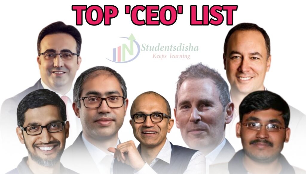 400+ Top CEO List 2022 PDF(Till May 2022) » Students Disha All