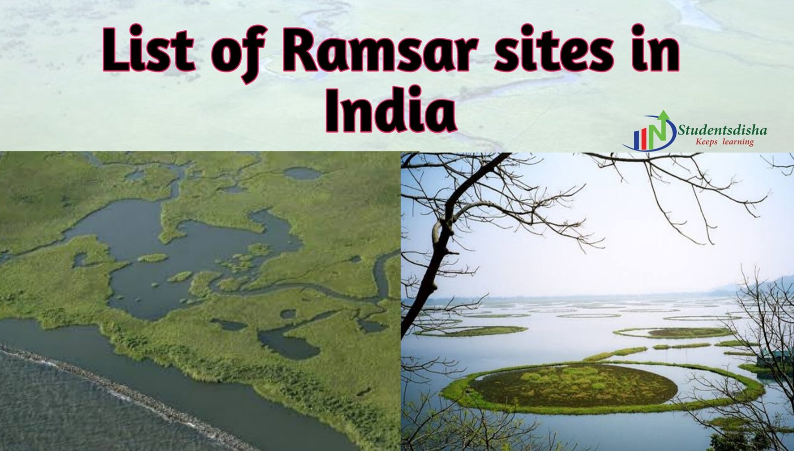 List Of 75 Ramsar Sites In India PDF » Students Disha - All Competitive ...