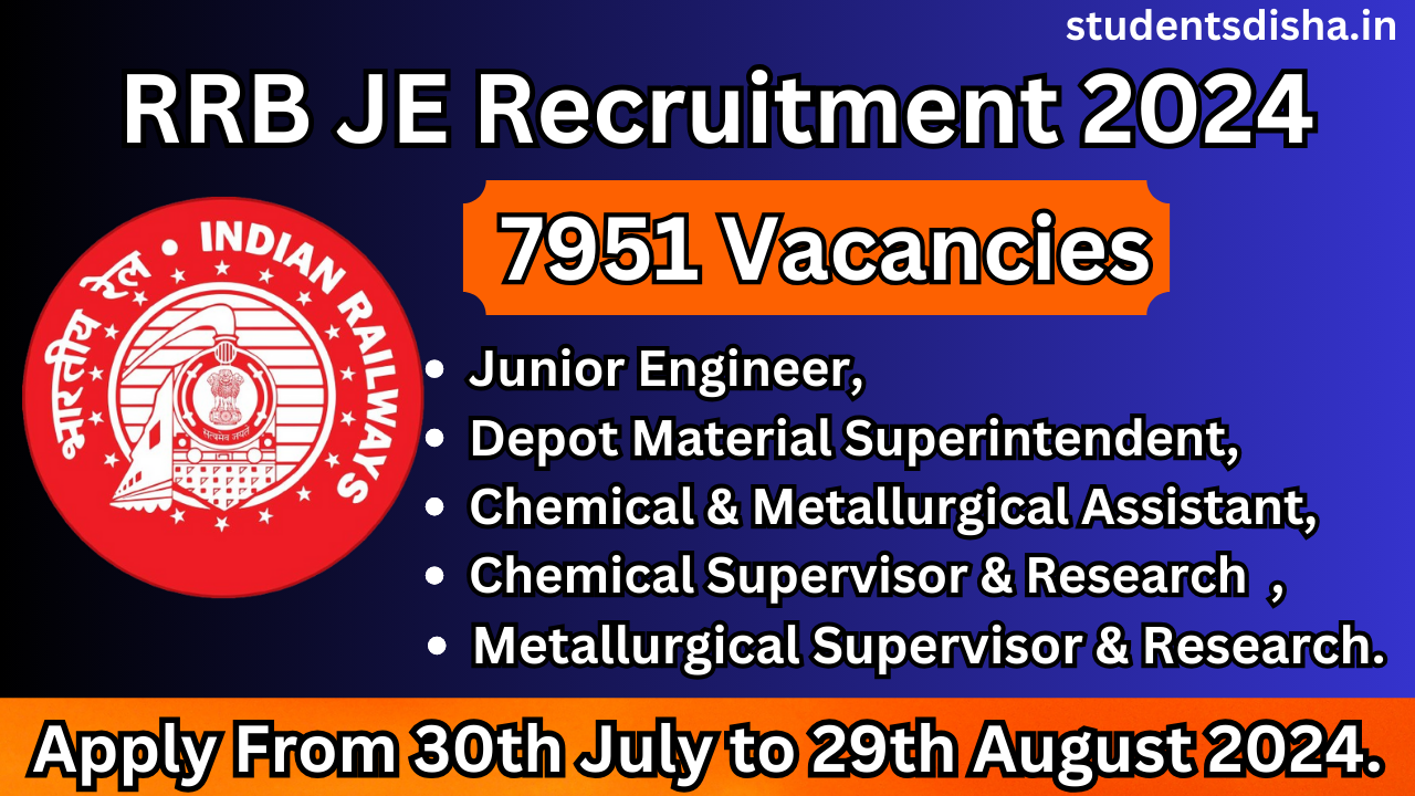 RRB JE Recruitment 2024