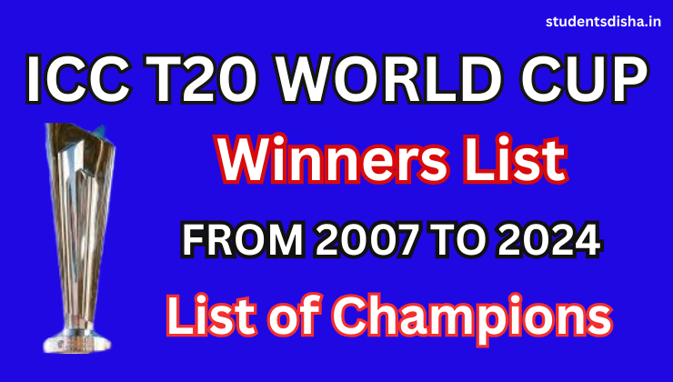 ICC T20 World Cup winners from 2007 to 2024