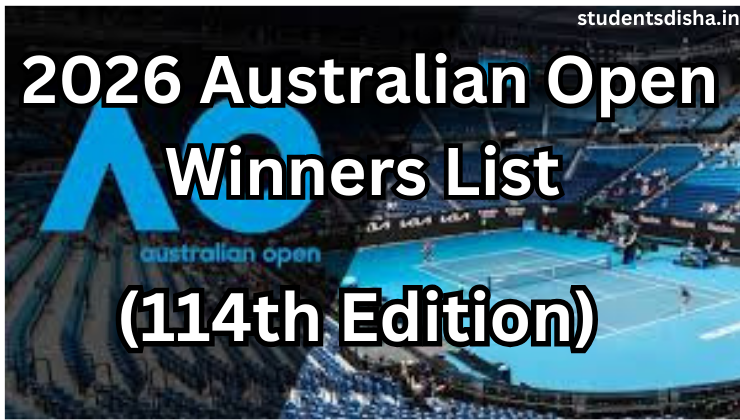 2026 Australian Open Winners List