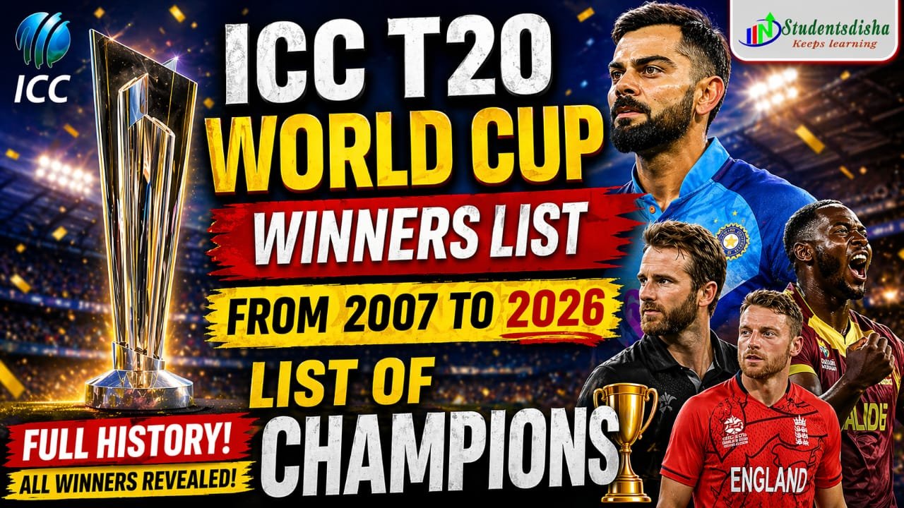 ICC T20 World Cup winners from 2007 to 2026 Complete list