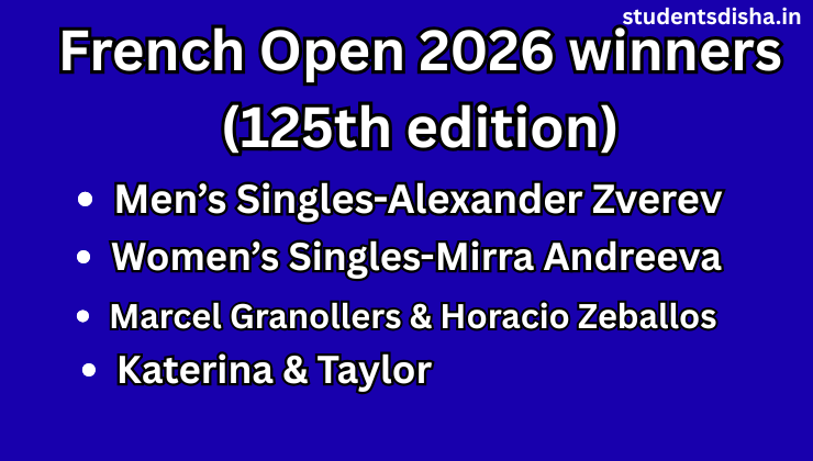French Open 2026 winners