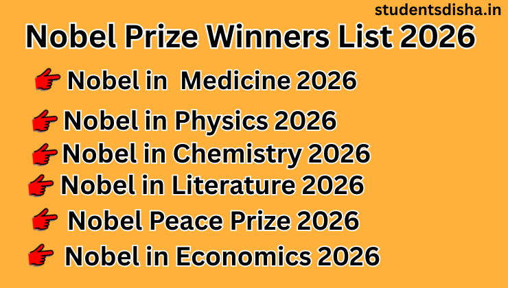 Nobel Prize Winners List 2026